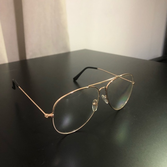 Accessories - 2/$15 Clear Non-Prescription Aviator Glasses